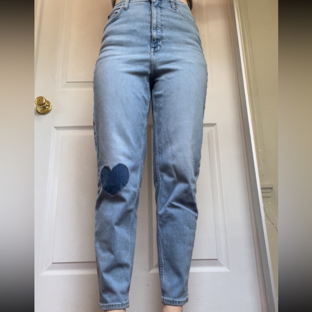 Lee Heart Patchwork Super High Rise Jeans